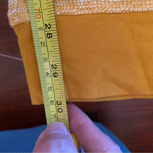 Free People Intimately Mustard Thermal Joggers Sz Medium - Picture 8 of 8